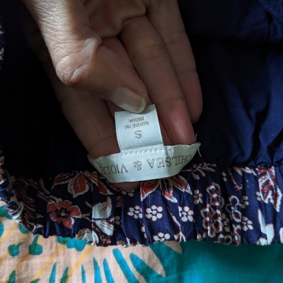 NWOT Chelsea and Violet Tiered cotton maxi skirt - Picture 4 of 5